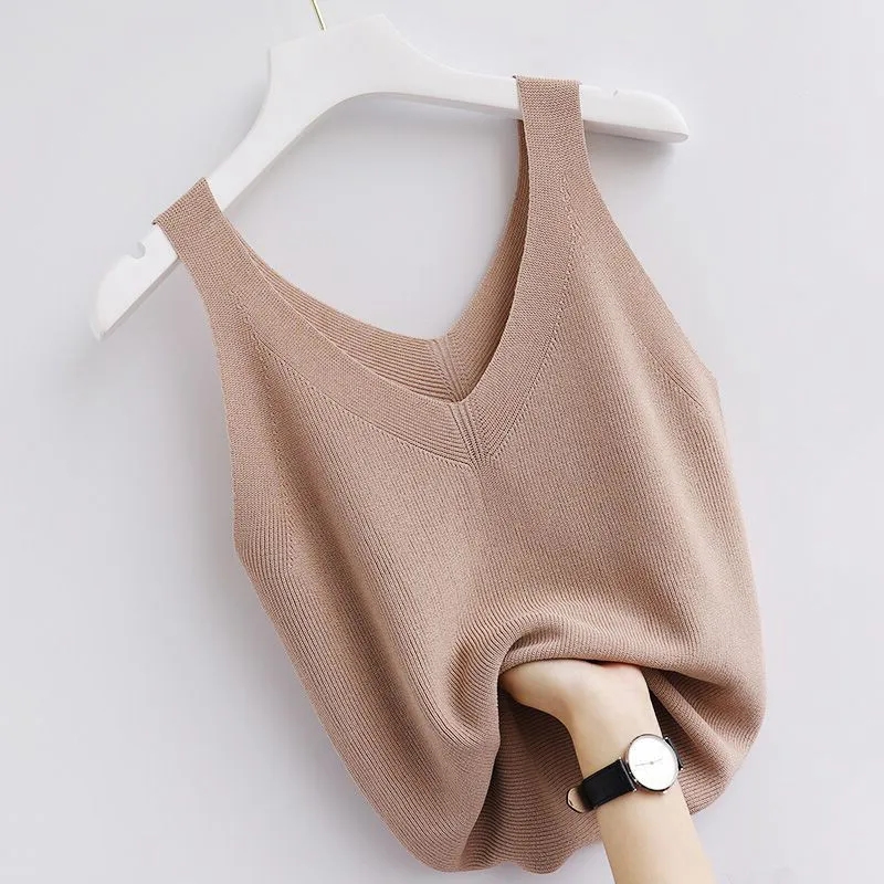 Knitting Vintage Tank Top V-Ne - Summer Zara recensione e prezzo