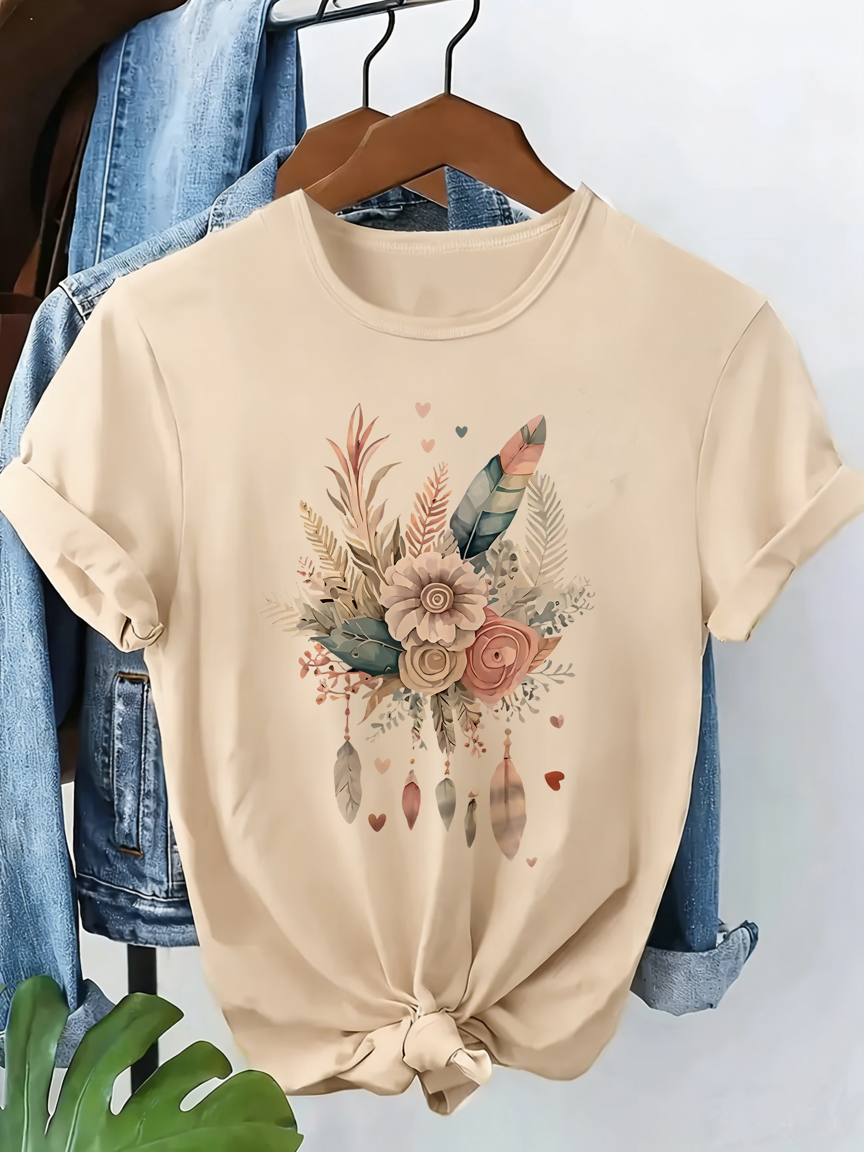 90s T Shirt Love Heart Feather - Summer Loving Clothing recensione e prezzo