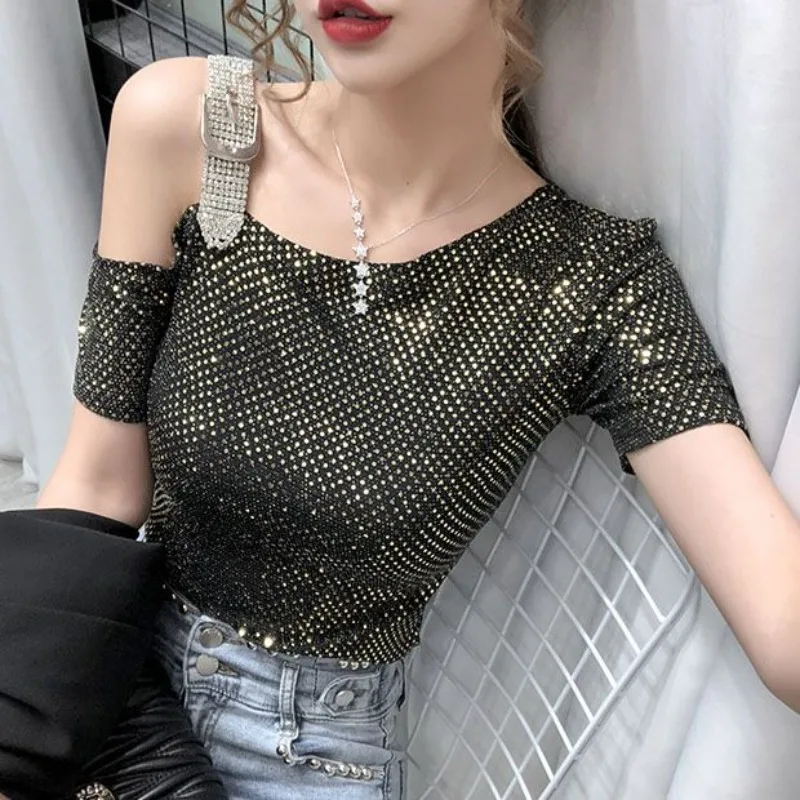Sexy Off Shoulder T Shirt for  - Summer Clothing Reviews recensione e prezzo