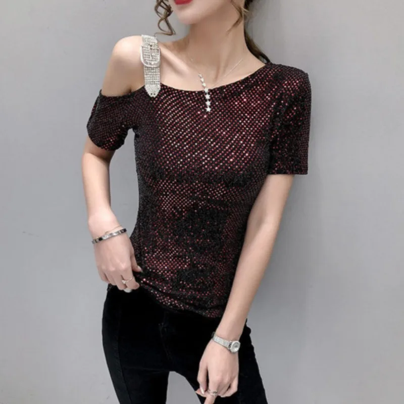 Sexy Off Shoulder T Shirt for  - Summer Clothing Reviews recensione e prezzo
