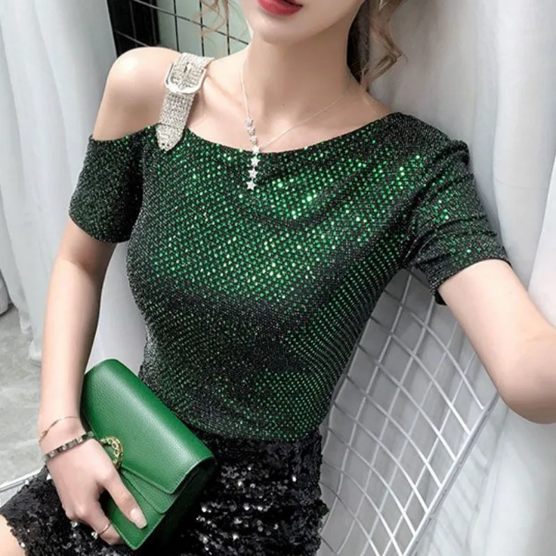 Sexy Off Shoulder T Shirt for  - Summer Clothing Reviews recensione e prezzo
