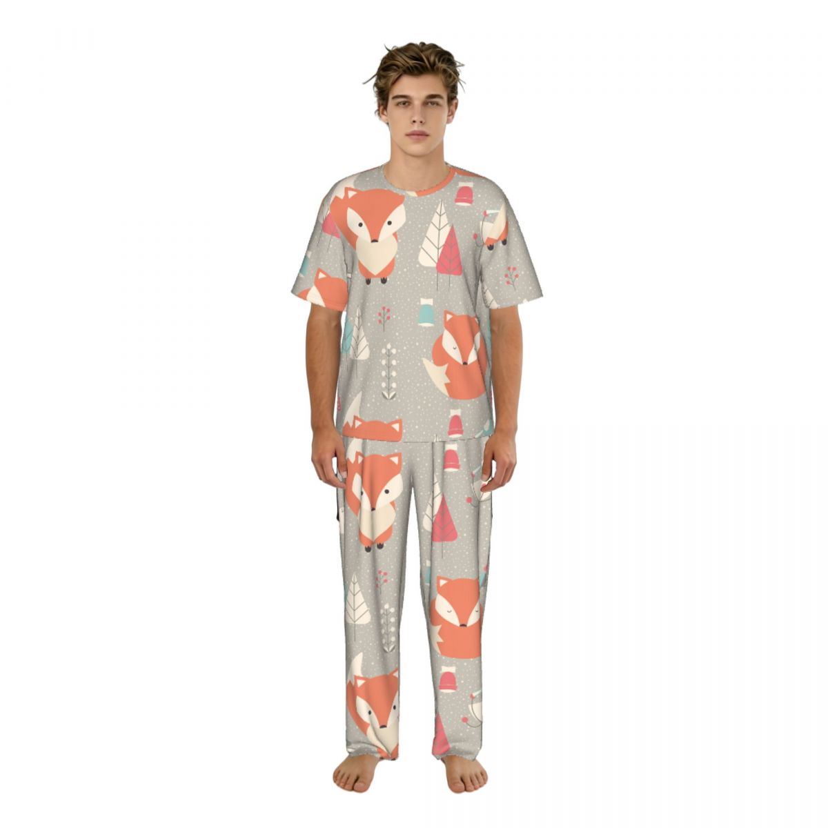 Men Pajamas Suit Short Sleeved - Summer Clothing Patterns recensione e prezzo