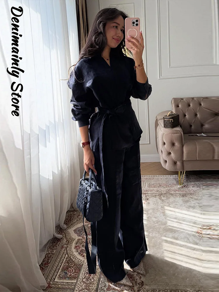 Casual Women's Linen Pants Set - Summer Clothing Men Linen recensione e prezzo