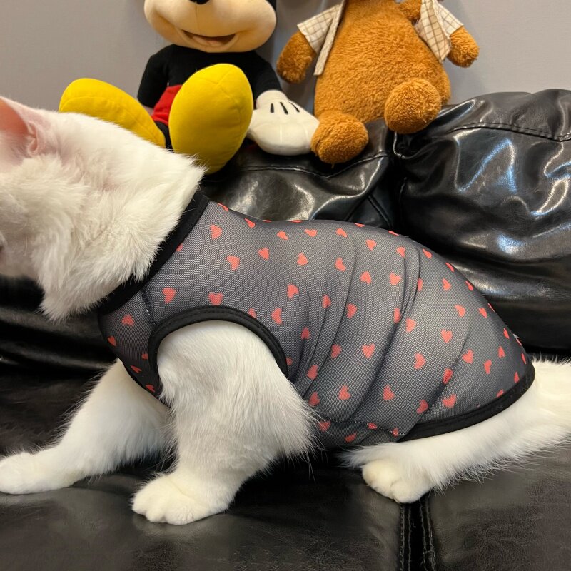 Love Heart Print Summer Pet Ve - Summer Loving Clothing recensione e prezzo
