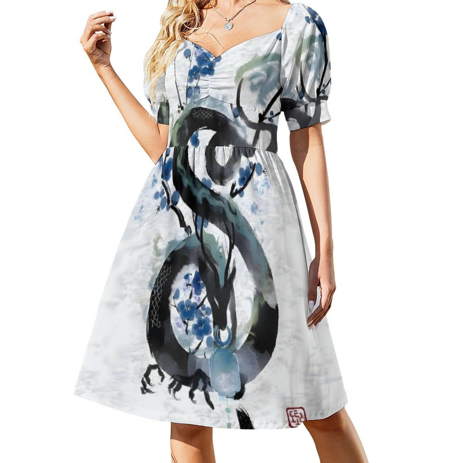 Japanese Blue Night Dragon Ink - Summer Nights Clothing recensione e prezzo