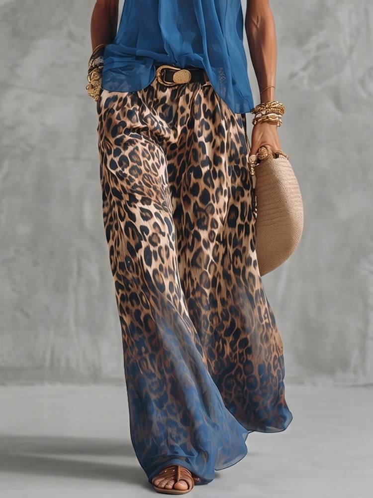 Yeezzi Women's Fashion Gradien - Palazzo Pant Wide recensione e prezzo