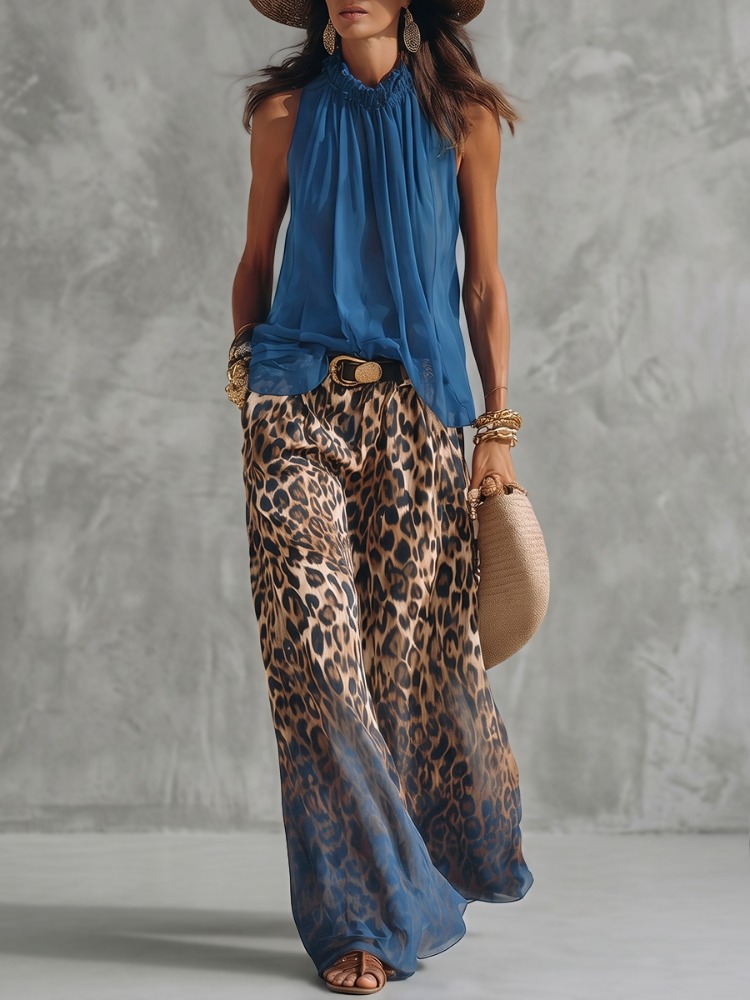 Yeezzi Women's Fashion Gradien - Palazzo Pant Wide recensione e prezzo