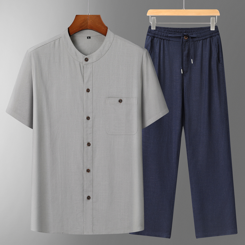 Men's Cotton Linen Tang Suit S - Summer Clothing Men Linen recensione e prezzo